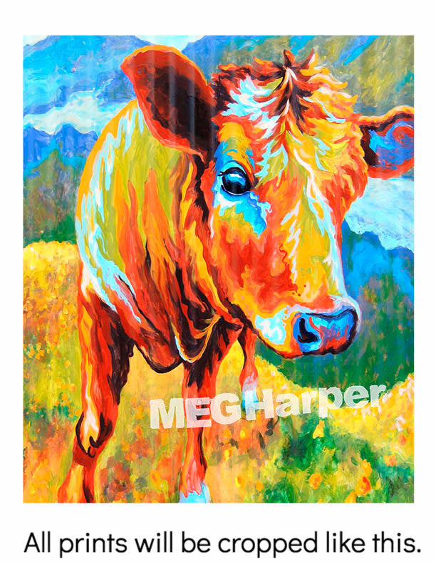 Custom Animal Paintig_Cow_Calf and Half