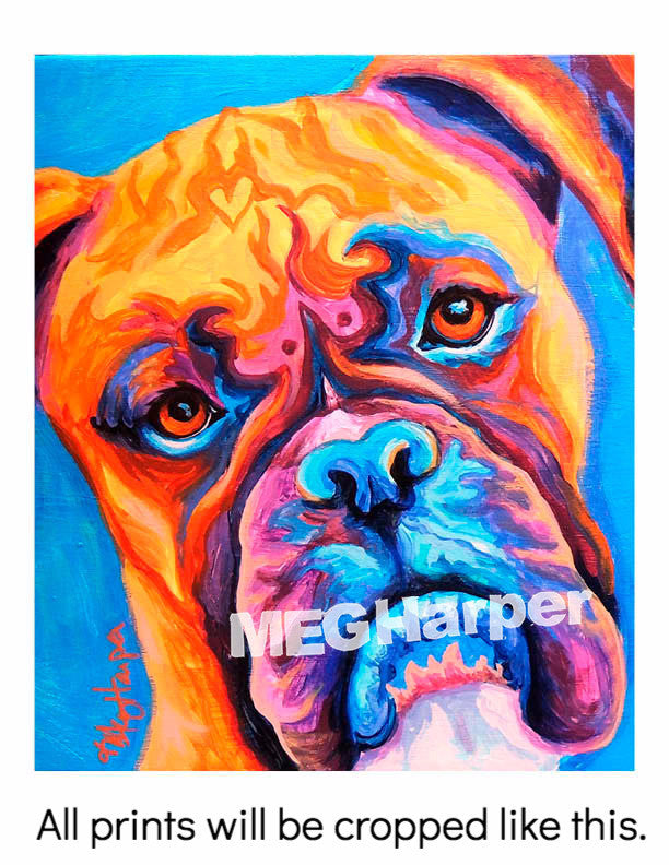 Custom Pet Portrait_Dog_Rolling With The Punches