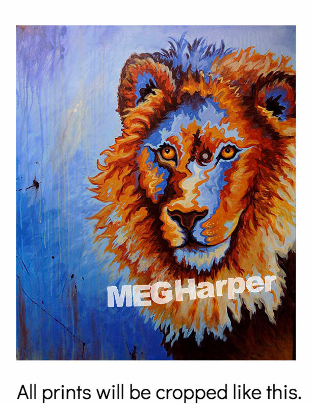 Custom Animal Painting_Lion_Courage