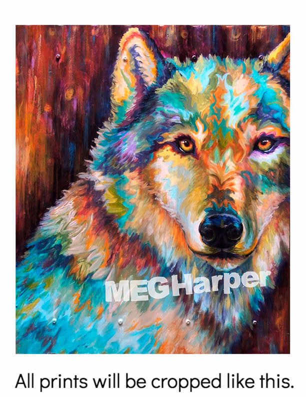 Custom Animal Painting_Wolf_Listen to Your Heart