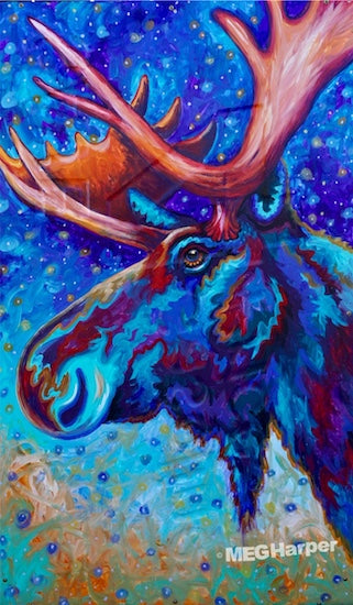 Custom Animal Painting_Moose_Riverhaus Guardian
