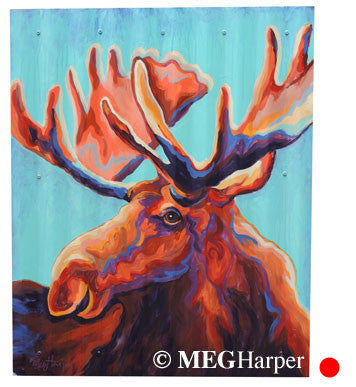 Custom Animal Painting_Moose_Mooster Cogburn