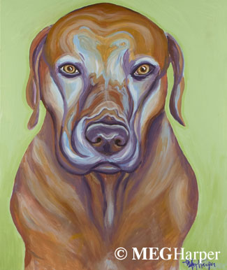 Custom Pet Portrait_Dog_Rhodie