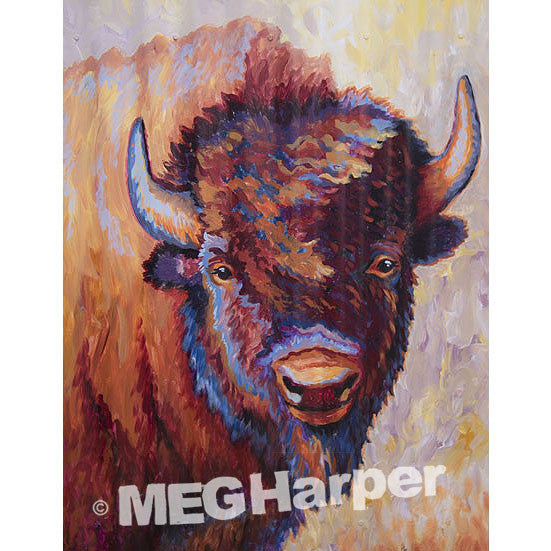 Custom Animal Painting_Buffalo_Ancient Bison Medicine