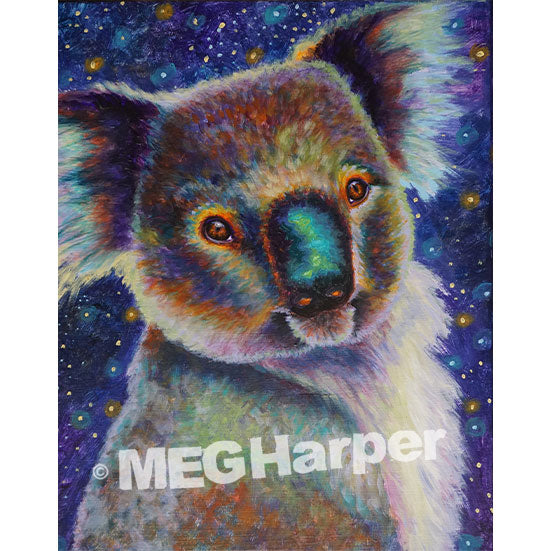 Someone Save My Life 2nite ~ Koala Painting by Meg Harper