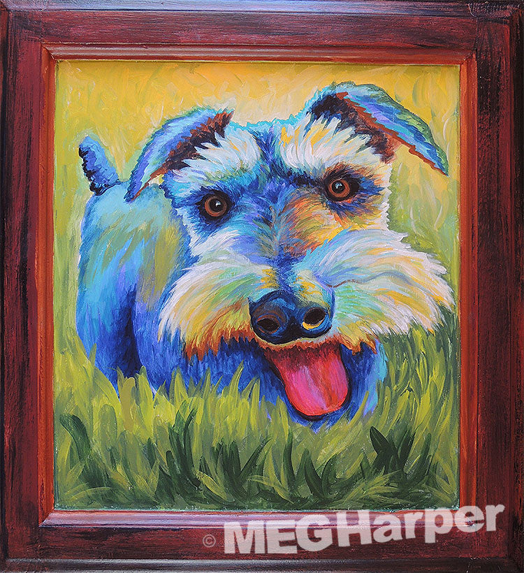 Custom Pet Portrait_Dog_Schnappy Schnauzer