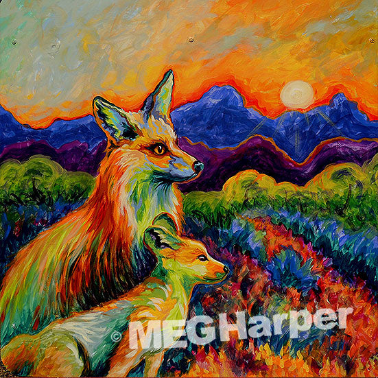 Custom Animal Painting_Fox_Becoming The Wind