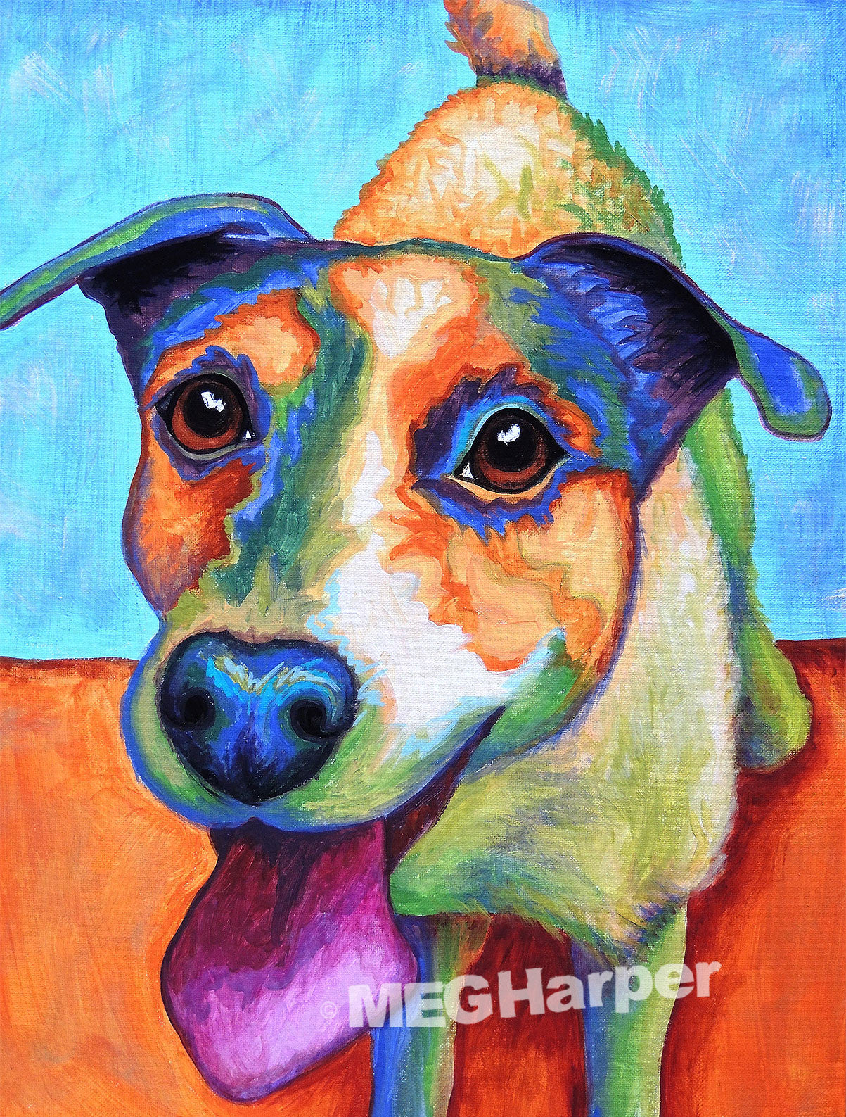 Custom Pet Portrait_Dog_Bell