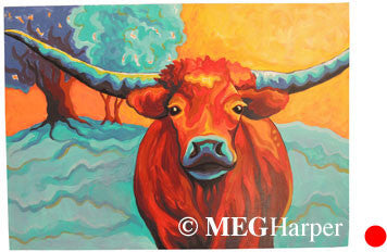Custom Animal Painting_Cow_Cadillac Summer