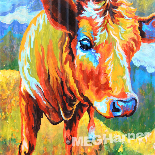 Custom Animal Paintig_Cow_Calf and Half