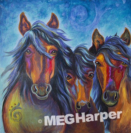 Custom Animal Painting_Horse_Charlie's Angels