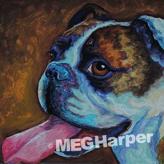 Custom Pet Portrait_Dog_Chloe Bulldog