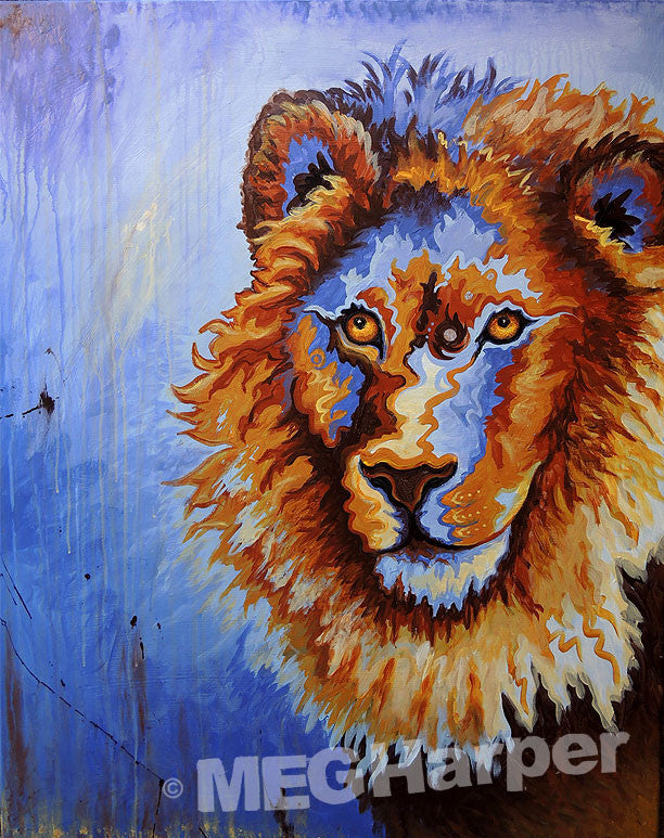 Custom Animal Painting_Lion_Courage