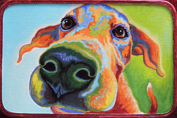 Custom Pet Portrait_Dog_Da Nose Knows