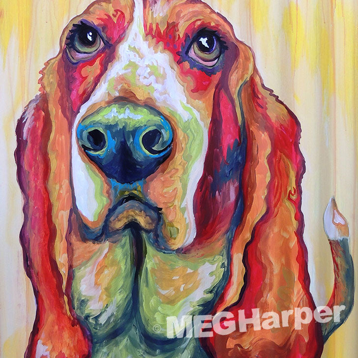 Custom Pet Portrait_Dog_Do Your Ears Hang Low?