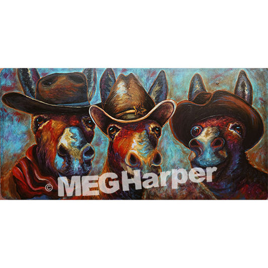 Custom Animal Painting_Donkey_The Good, the Bad & the Ugly