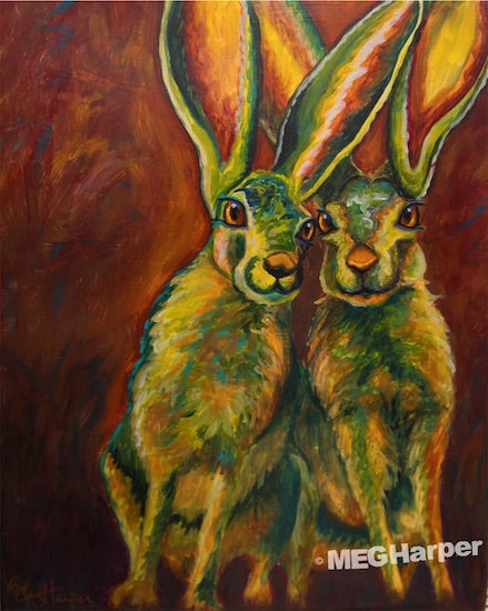 Custom Animal Painting_Rabbit_Honey Bunnies