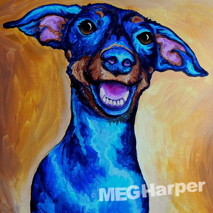 Custom Pet Portrait_Dog_Jump For Joy