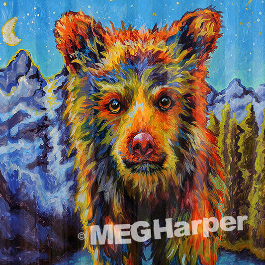 Custom Animal Painting_Bear_Late for Supper