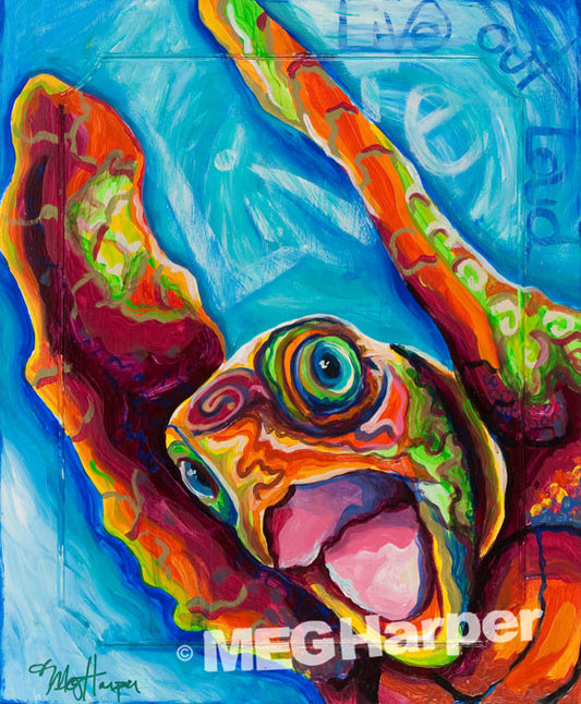 Custom Animal Painting_Turtle_Live Out Loud