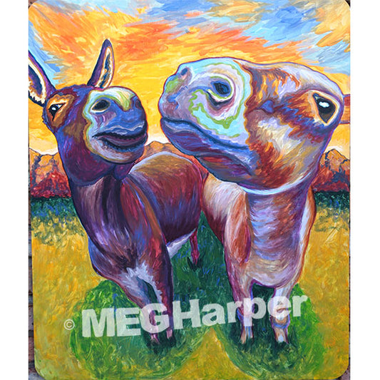 Custom Animal Painting_Donkey_Love is in the Air