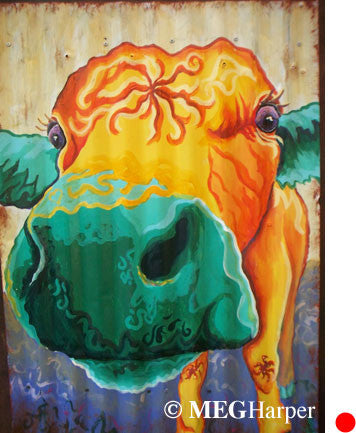 Custom Animal Painting_Cow_Moo Love