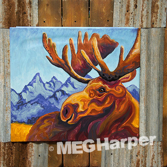 Custom Animal Painting_Moose_Moosterious