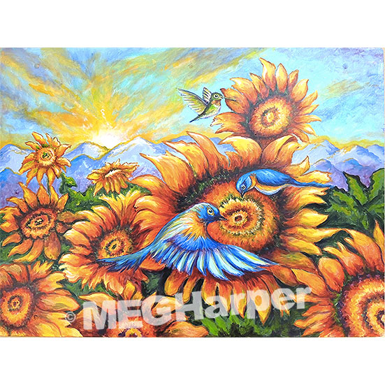 Custom Landscape Painting_Flowers_Nature's Balance