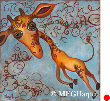 Custom Animal Painting_Giraffe_There's More Than One Way to Fly