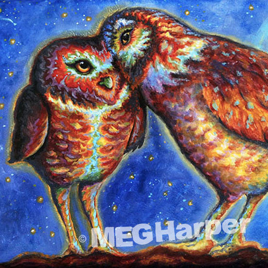 Custom Animal Painting_Owl_Owl Love You Forever