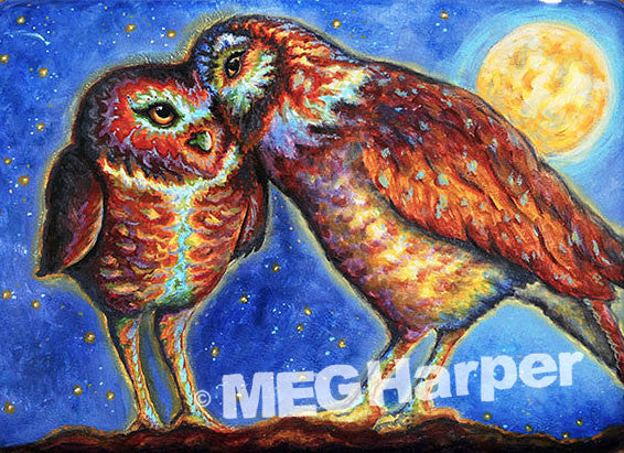 Custom Animal Painting_Owl_Owl Love You Forever