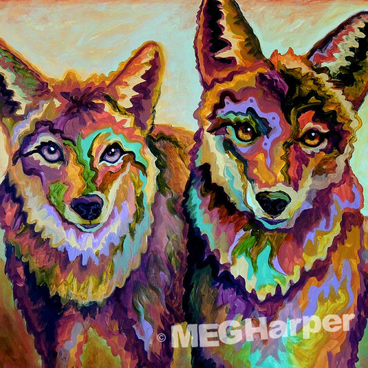 Custom Animal Painting_Coyote_Partners in Crime & Folly