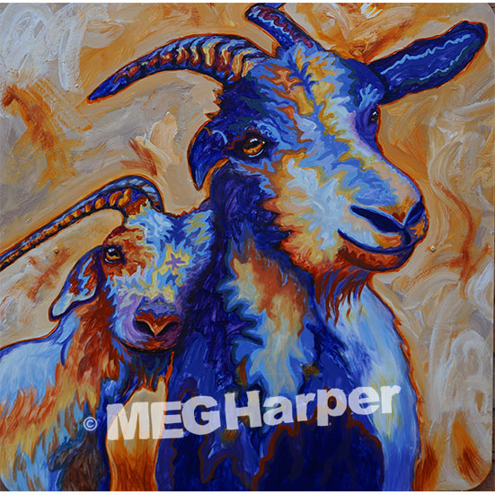 Custom Animal Painiting_Goat_The Power of Love