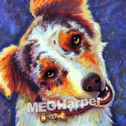 Custom Pet Portrait_Dog_Reddy