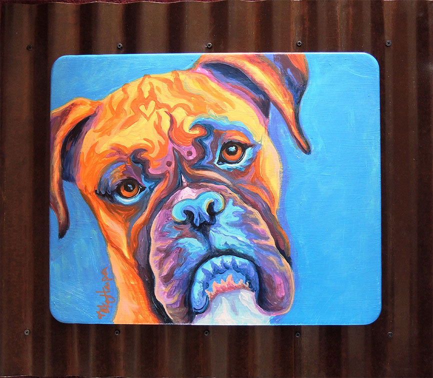 Custom Pet Portrait_Dog_Rolling With The Punches