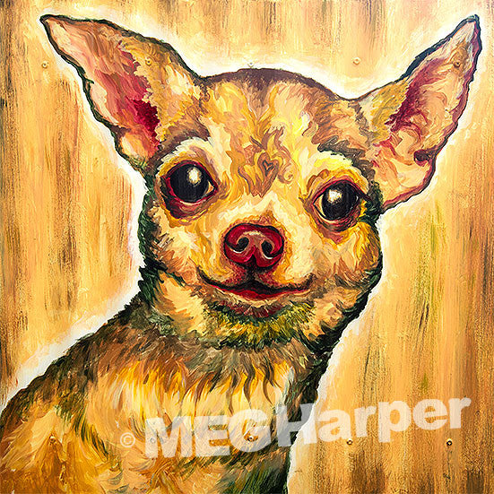 Custom Pet Portrait_Dog_The Secret Admirer