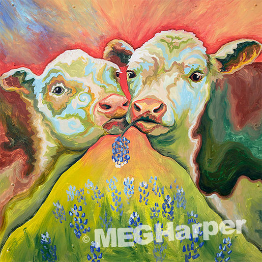 Custom Animal Painting_Cow_Sharing the Love