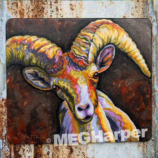 Custom Animal Painting_Ram_Stand Your Ground