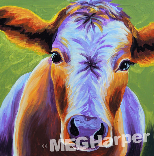 Custom Animal Painting_Cow_Sweet Moo Melody