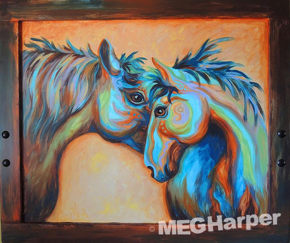 Custom Animal Painting_Horse_Tenderness