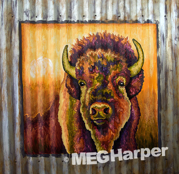 Custom Animal Painting_Buffalo_Teton-ka