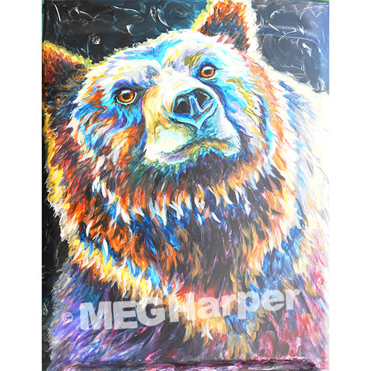 Custom Animal Painting_Bear_The Guardian
