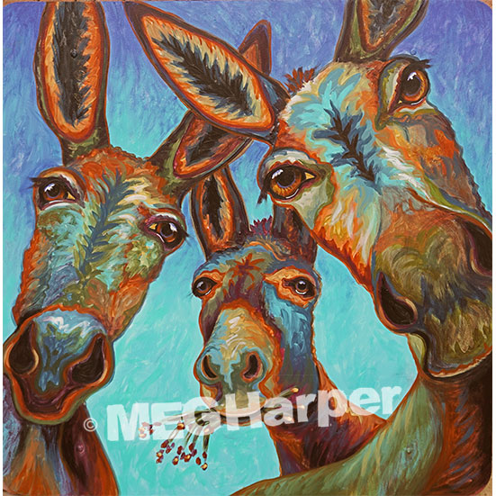 Custom Animal Painting_Donkey_Things Are Looking Up