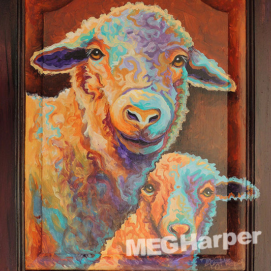 Custom Animal Painting_Sheep_Thinking of Ewe