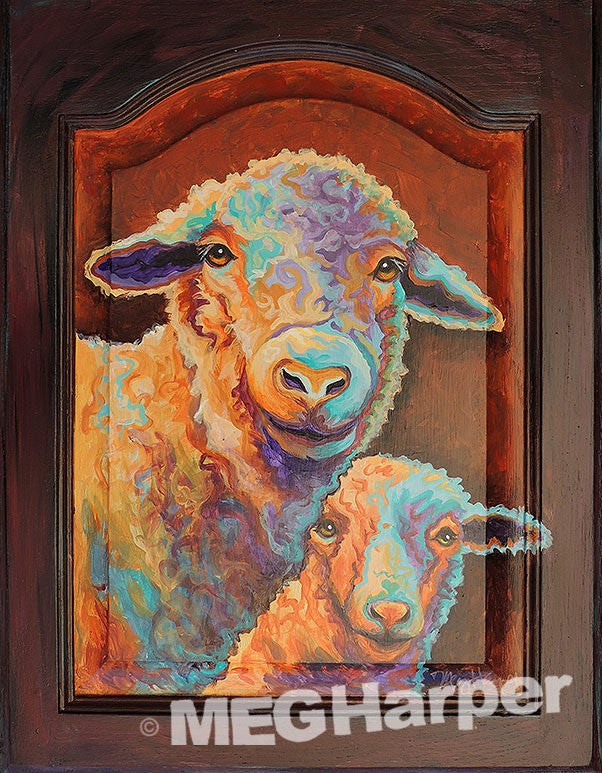 Custom Animal Painting_Sheep_Thinking of Ewe