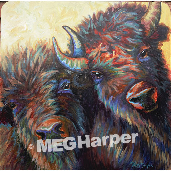 Custom Animal Painting_Bison_Triumphant Spirits