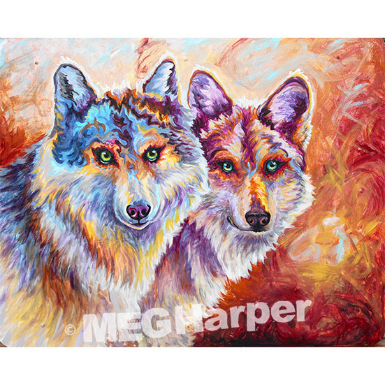 Custom Animal Painting_Wolf_Unconditional Love Power