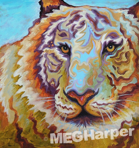 Custom Animal Painting_Tiger_Vanilla Symphony