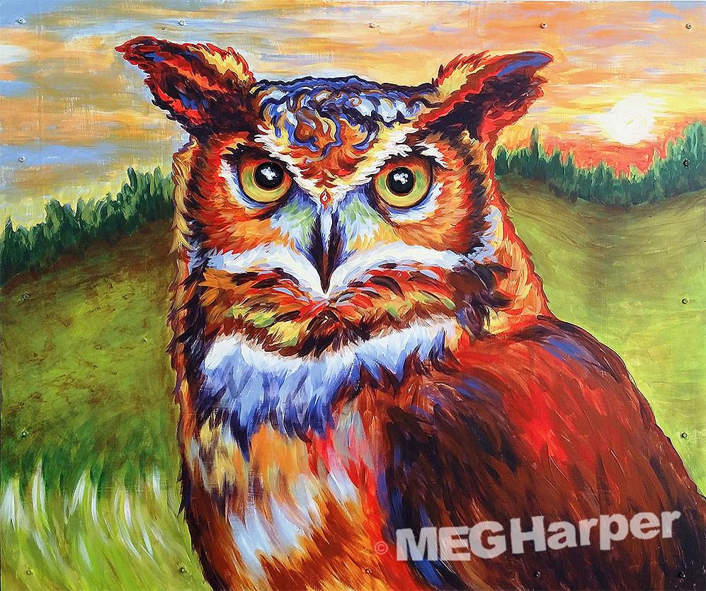 Custom Animal Painting_Bird_The Visionary